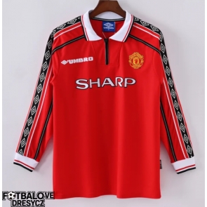 Manchester United 1998-1999 Retro Domácí Dres Dlouhý Rukáv